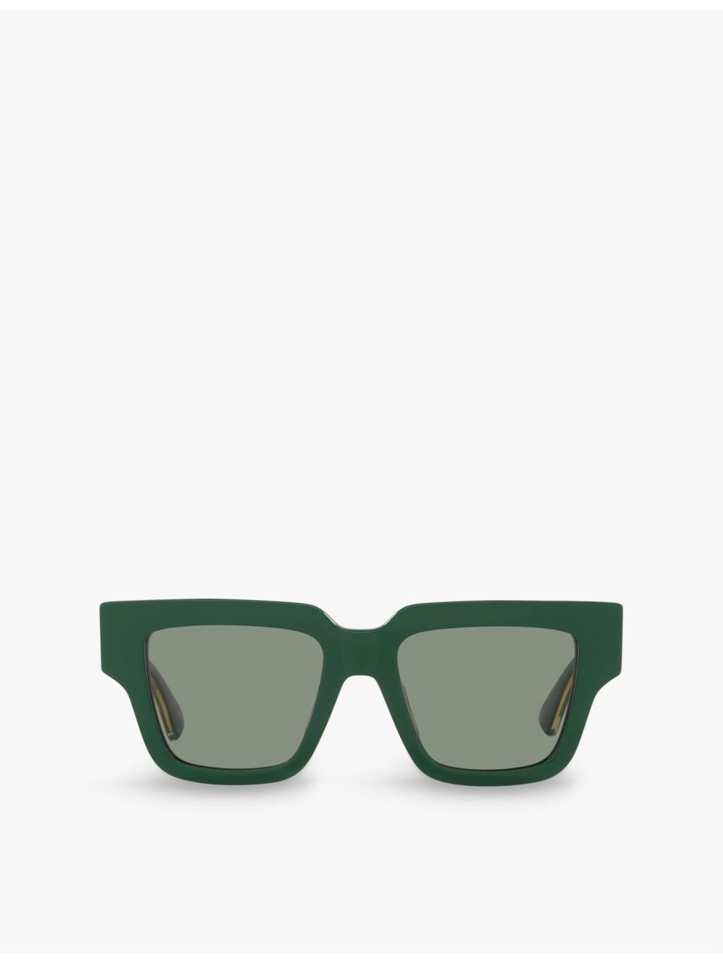 Bottega Veneta rectangle frame acetate sunglasses, UK version