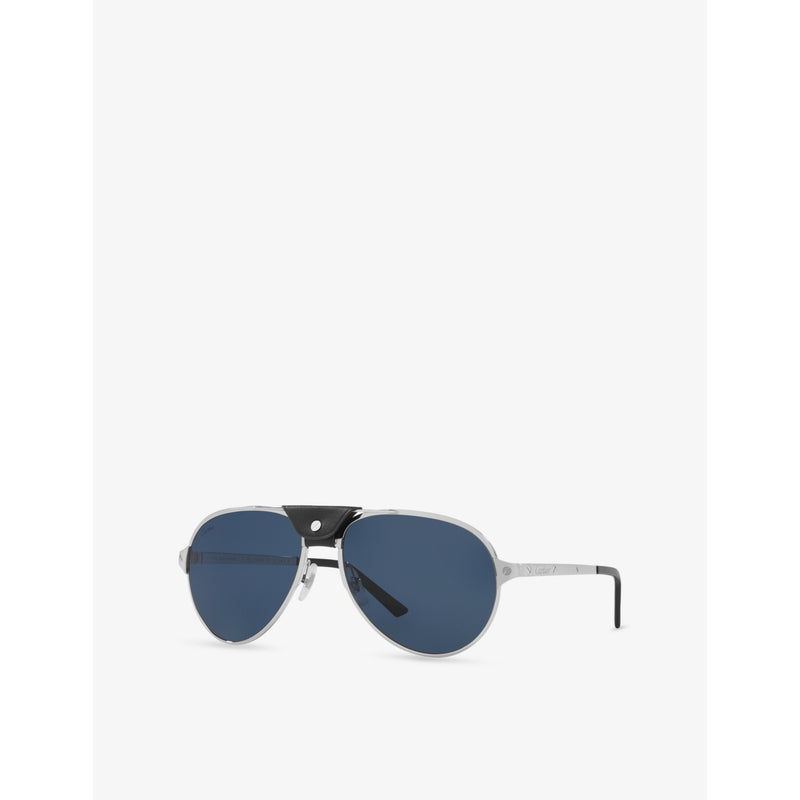 Cartier polarised pilot sunglasses metal frame - British product