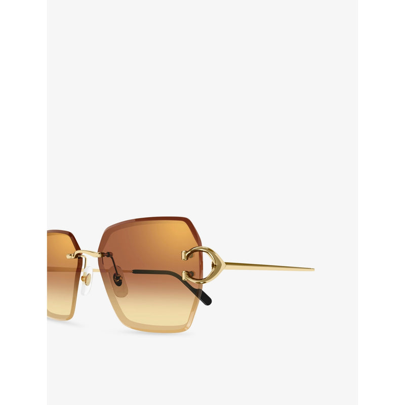 Cartier square-frame metal sunglasses CT0466S - British product