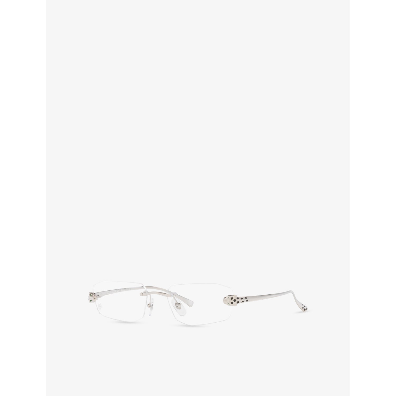 Cartier Panthère rectangle-frame metal optical glasses - British product