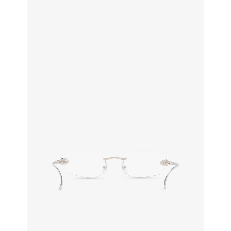 Cartier Panthère rectangle-frame metal optical glasses - British product