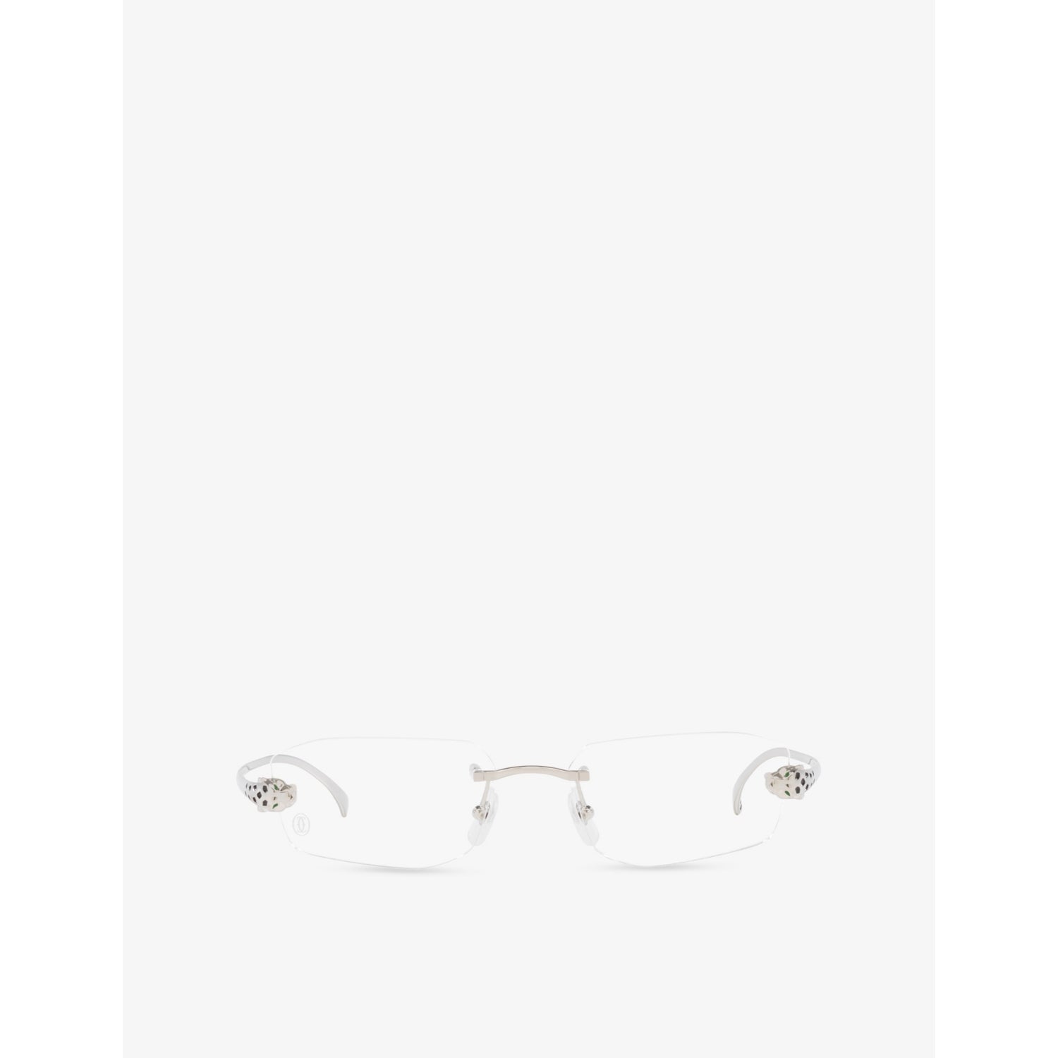 Cartier Panthère rectangle-frame metal optical glasses - British product