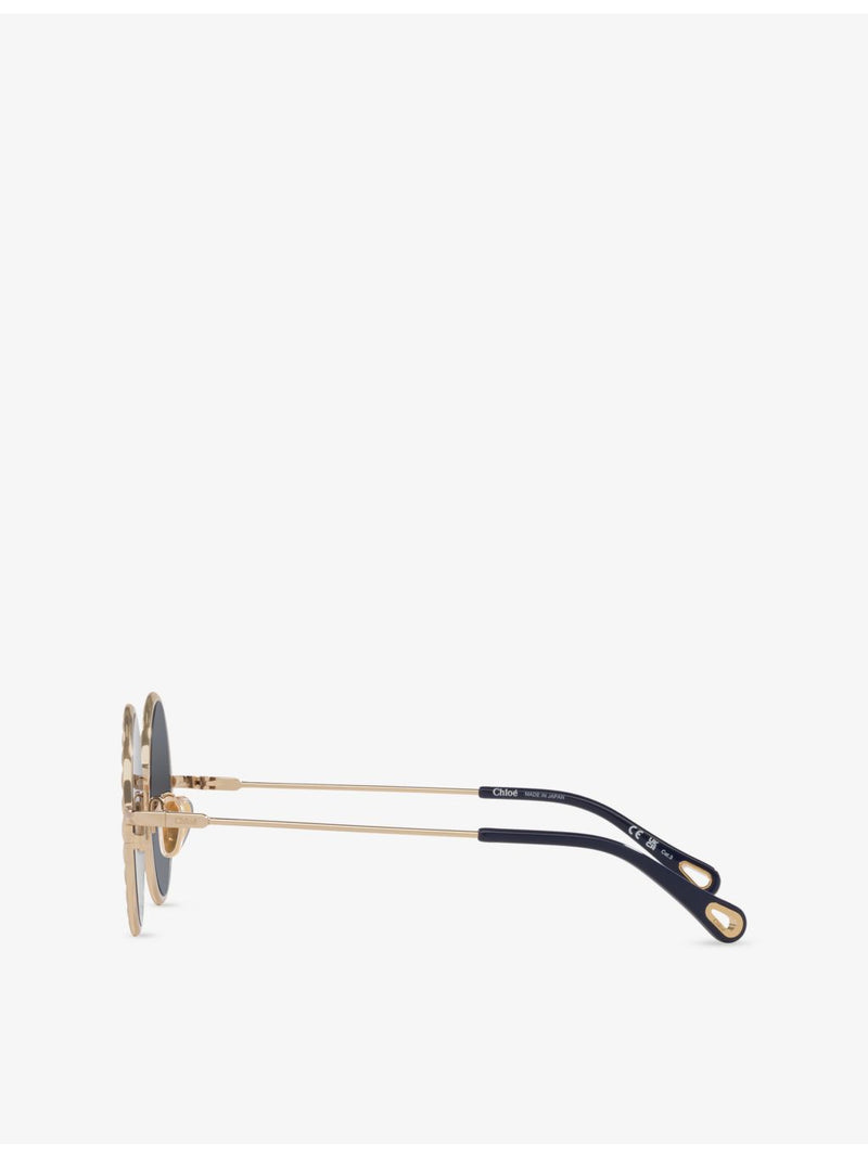 Chloé CH0230S round-frame metal sunglasses, UK version
