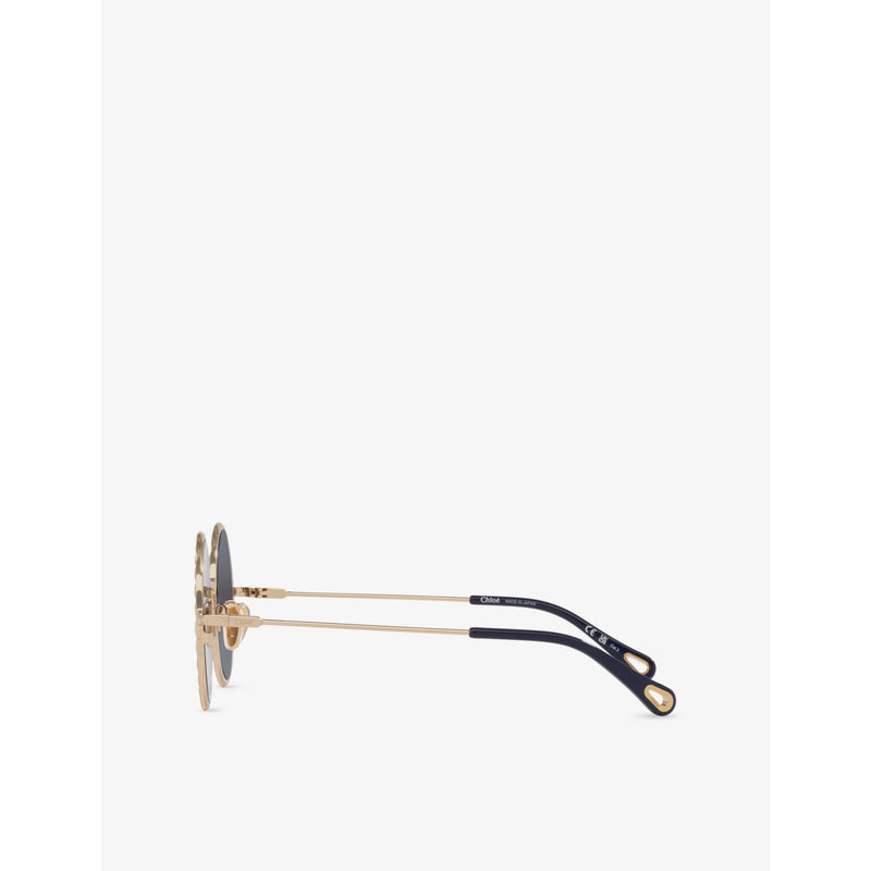 Chloé CH0230S round-frame metal sunglasses, UK version