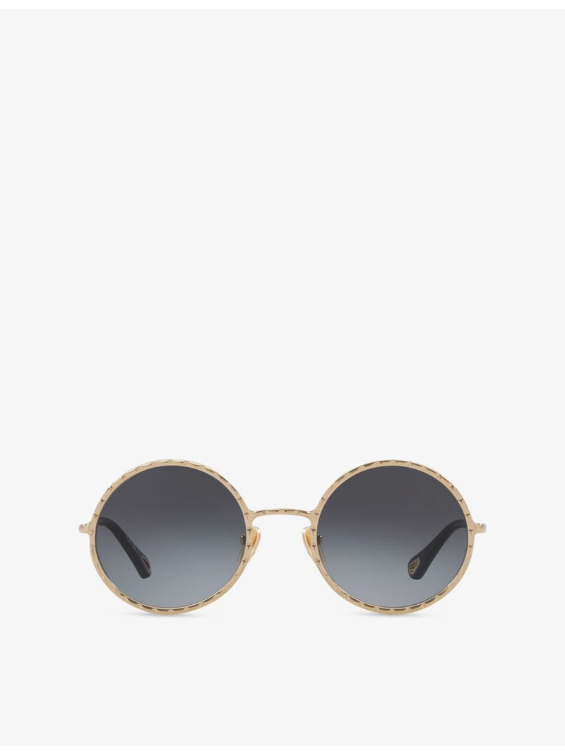 Chloé CH0230S round-frame metal sunglasses, UK version