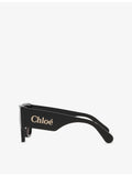 Chloé CH0233S square-frame acetate sunglasses, imported from the UK