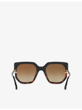 Chloé CH0240S tortoiseshell square acetate sunglasses, UK version