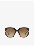 Chloé CH0240S tortoiseshell square acetate sunglasses, UK version