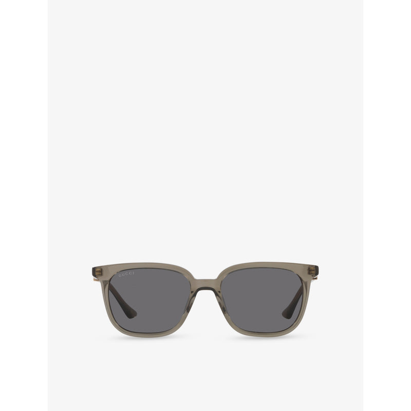 Gucci square-frame acetate sunglasses with UV-protected lenses, UK version