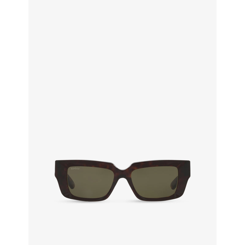 Gucci square-frame acetate sunglasses, UK version