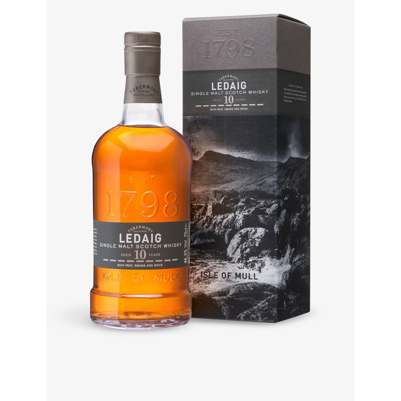 Ledaig 10 year old single malt Scotch whisky 700ml - British product