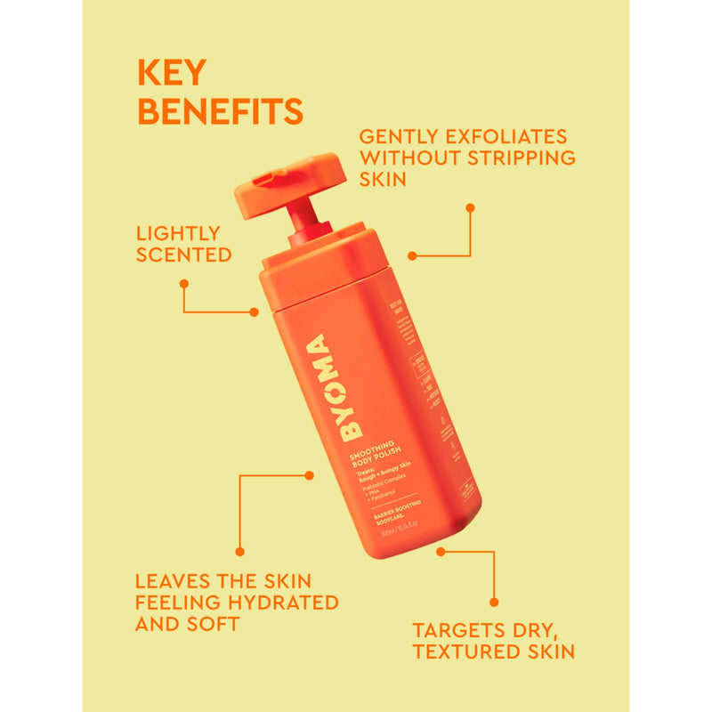 Byoma smoothing body polish 300ml for all skin types, UK version