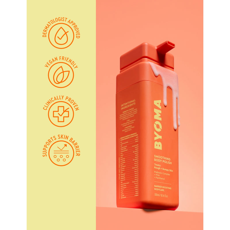 Byoma smoothing body polish 300ml for all skin types, UK version