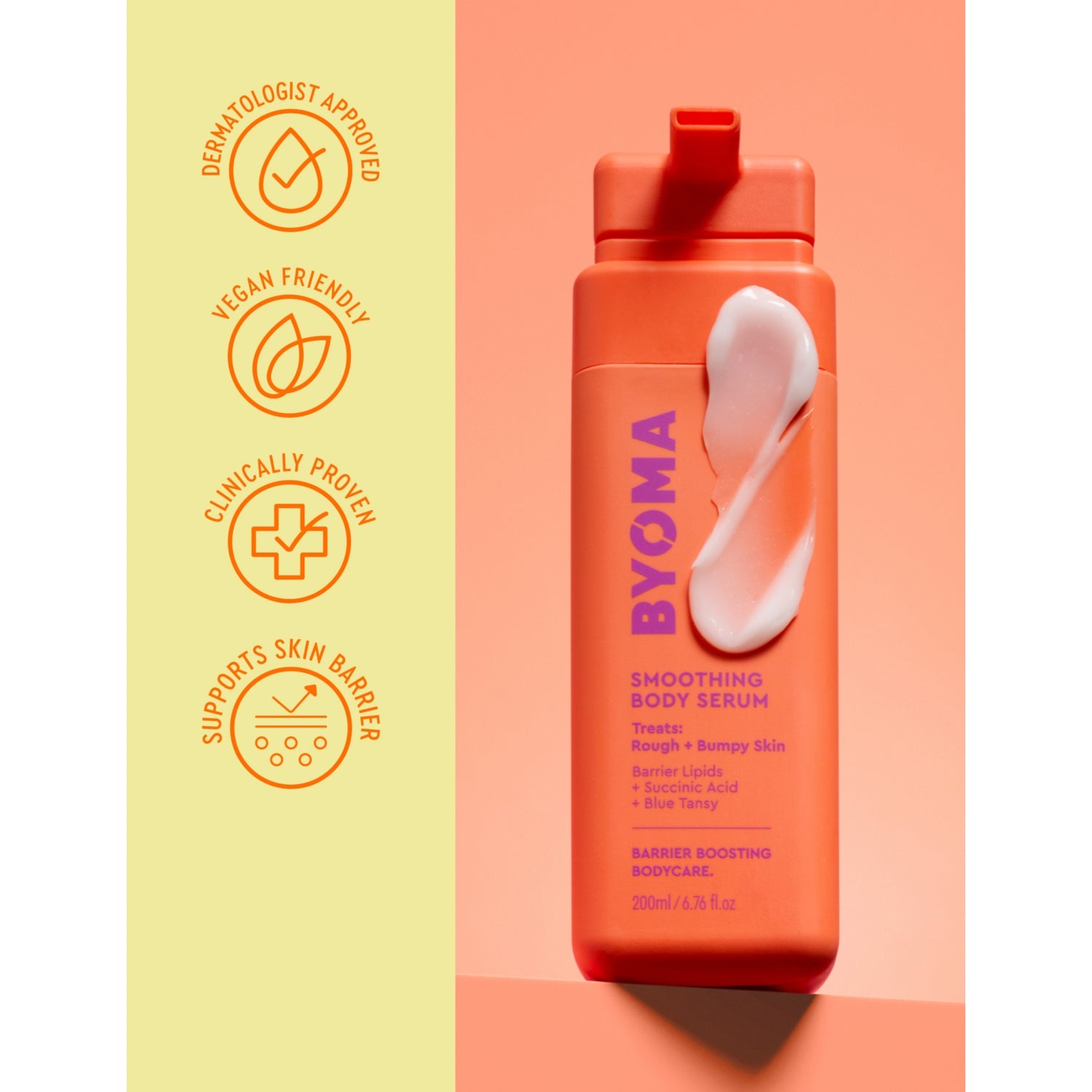 Byoma smoothing body serum 200ml - British product