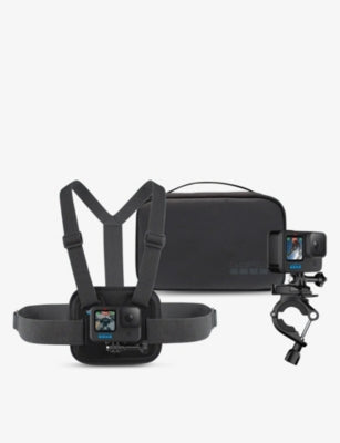 Sports camera mount kit with chest and handlebar mounts - British product