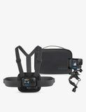 Sports camera mount kit with chest and handlebar mounts - British product