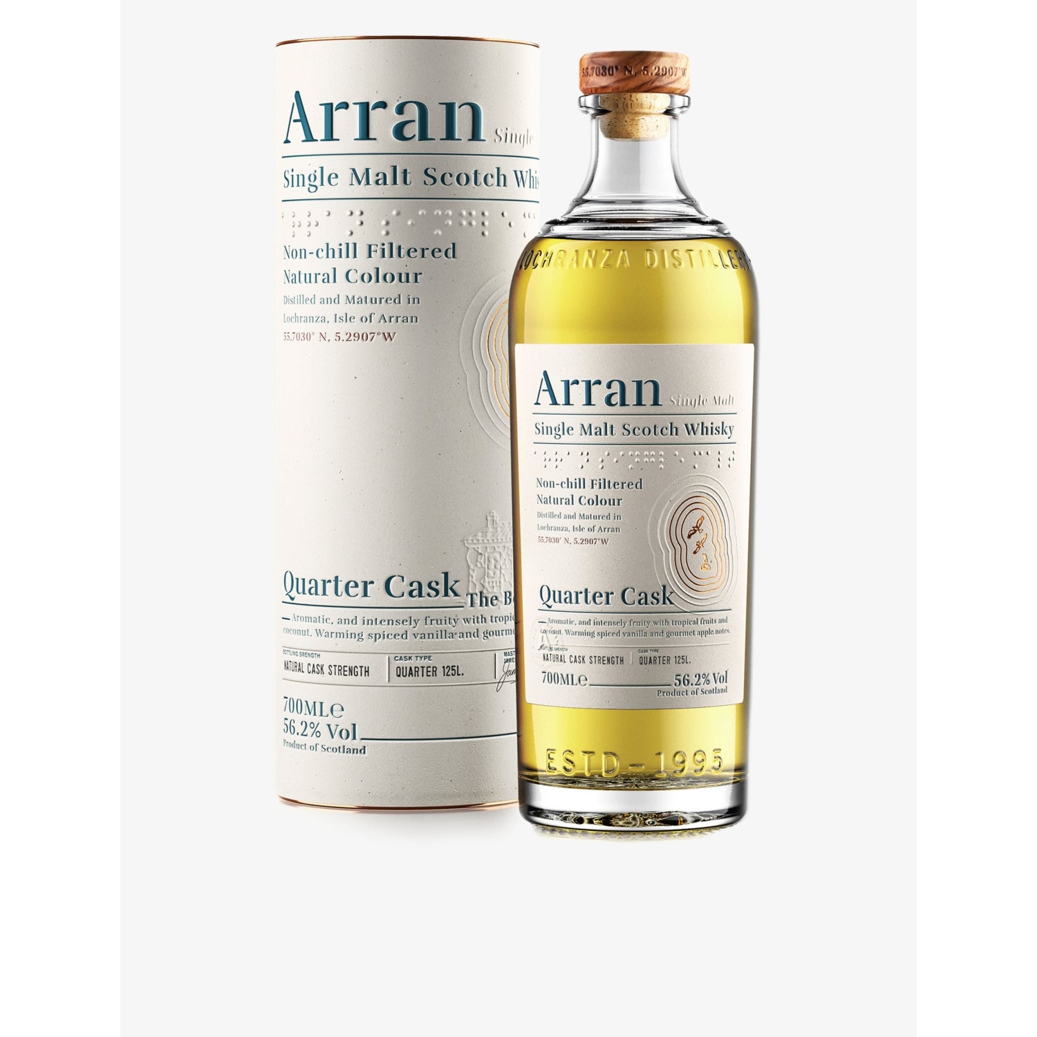 Arran Quarter Cask single malt Scotch whisky 700ml (British brand)