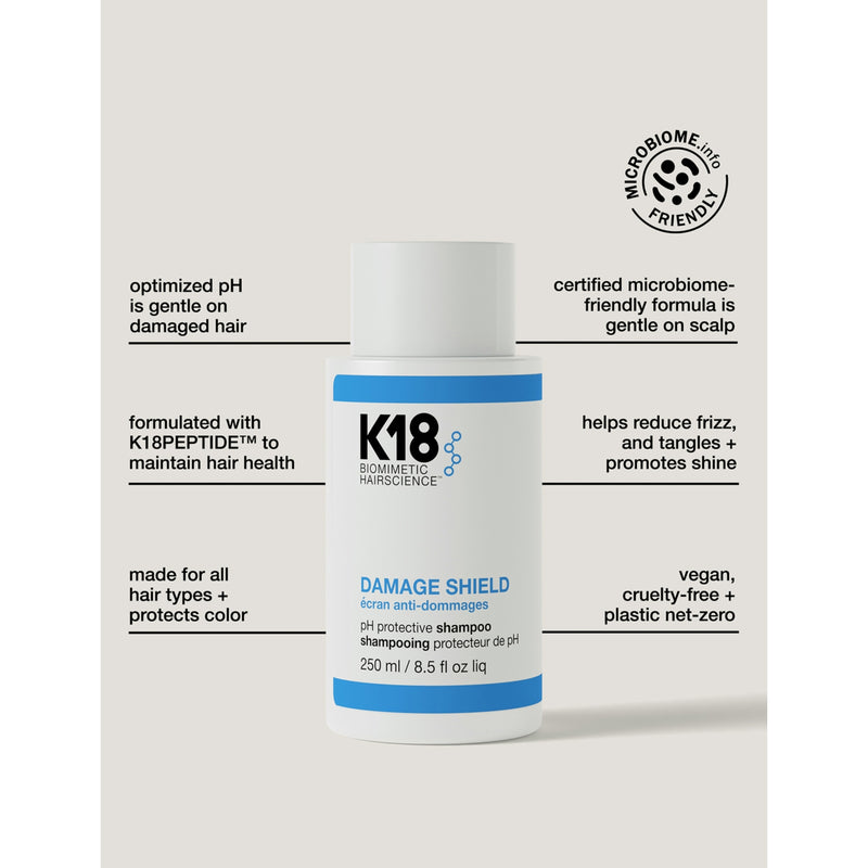 K18 Damage Shield pH Protect shampoo 250ml, UK version