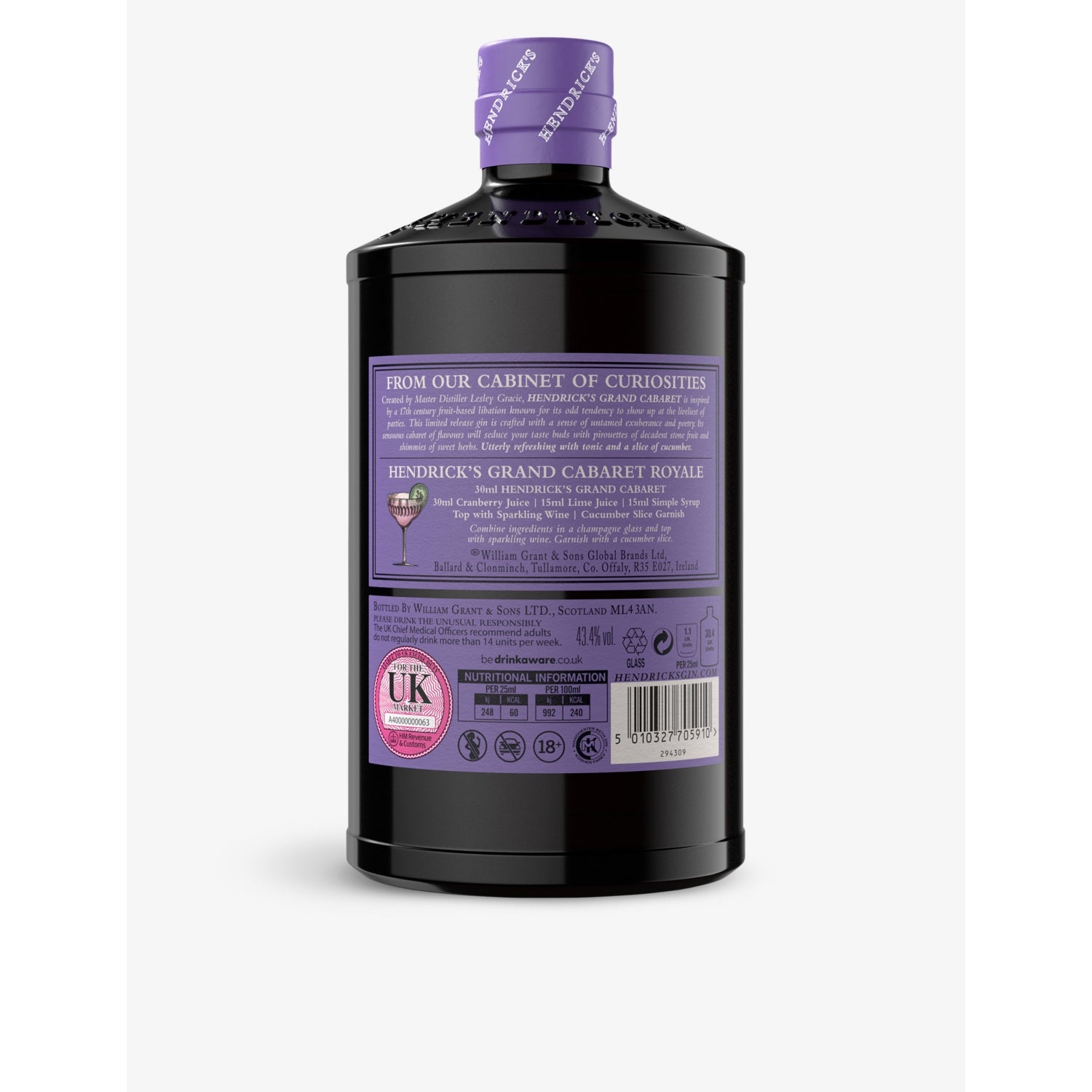 Hendricks Grand Cabaret gin 700ml - British product
