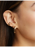 Astrid & Miyu 18ct gold-plated heart earrings, UK version