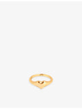 Astrid & Miyu 18ct gold-plated sterling silver heart ring, UK version