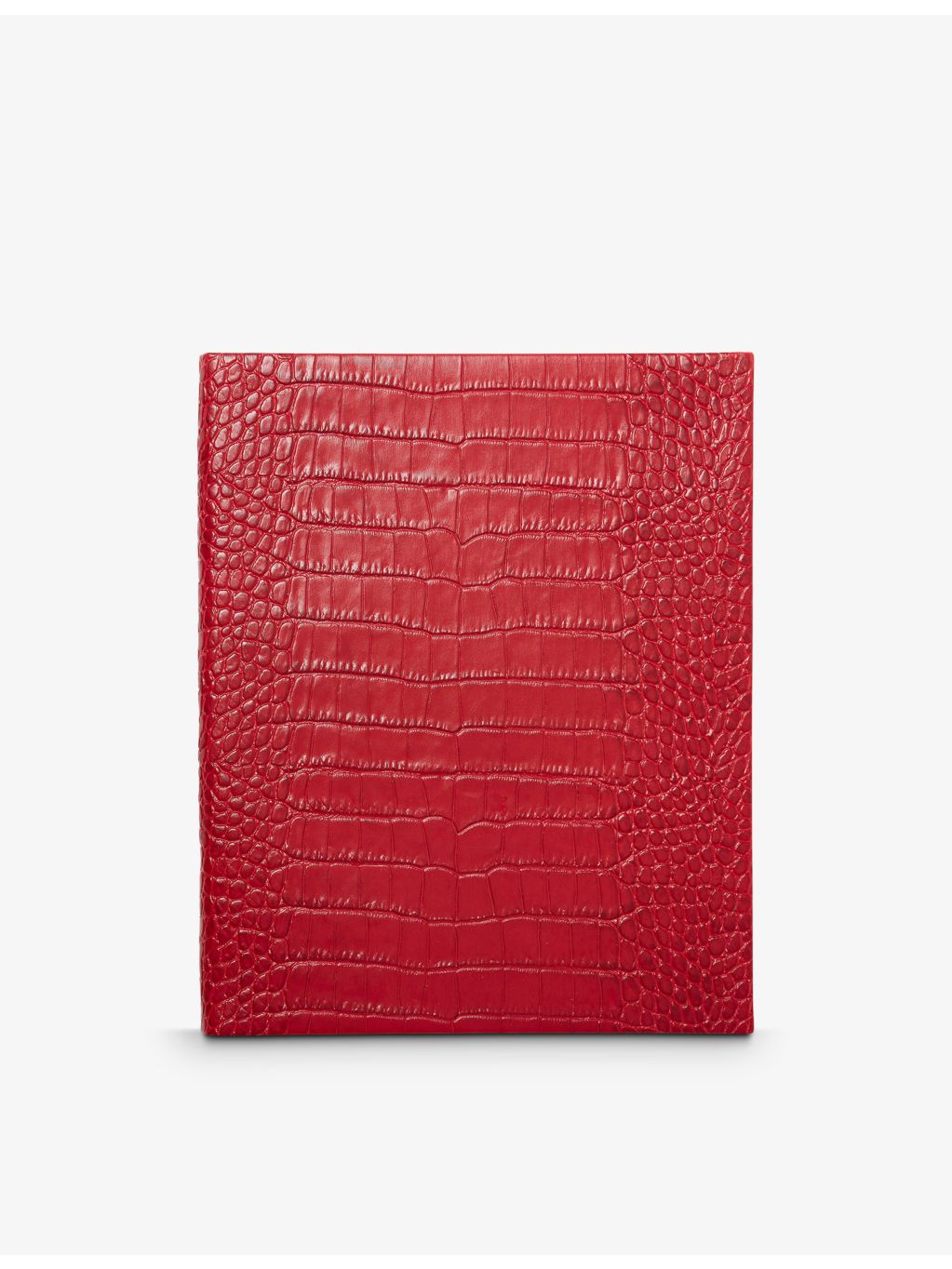 Smythson Mara Portobello croc-effect leather notebook 21x26cm (British brand)