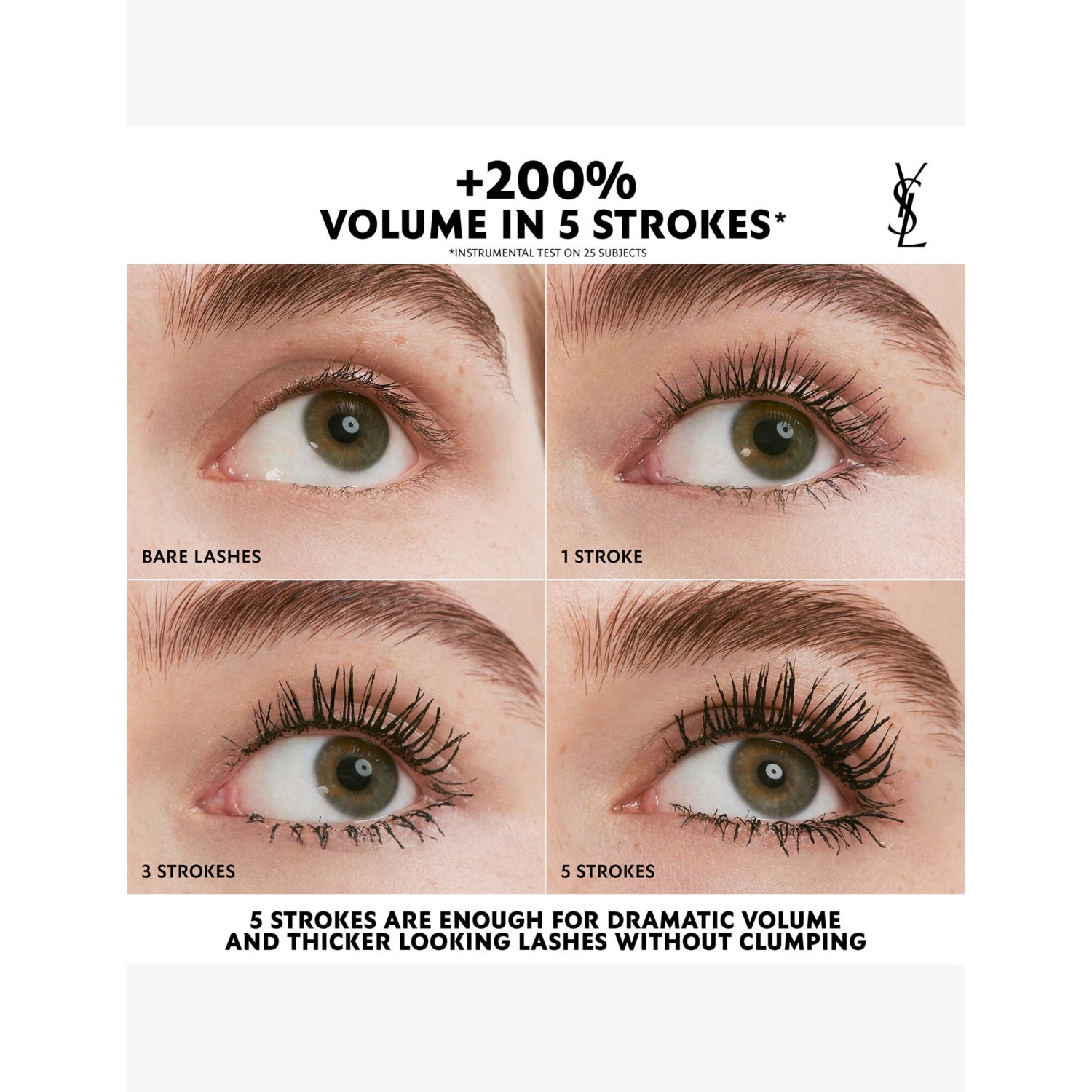 Yves Saint Laurent Lash Clash extreme volume waterproof mascara 9ml (British brand)