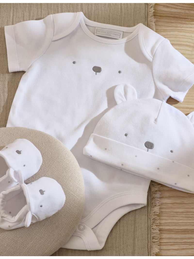 The Little White Company cotton baby gift set 0-6 months, UK version