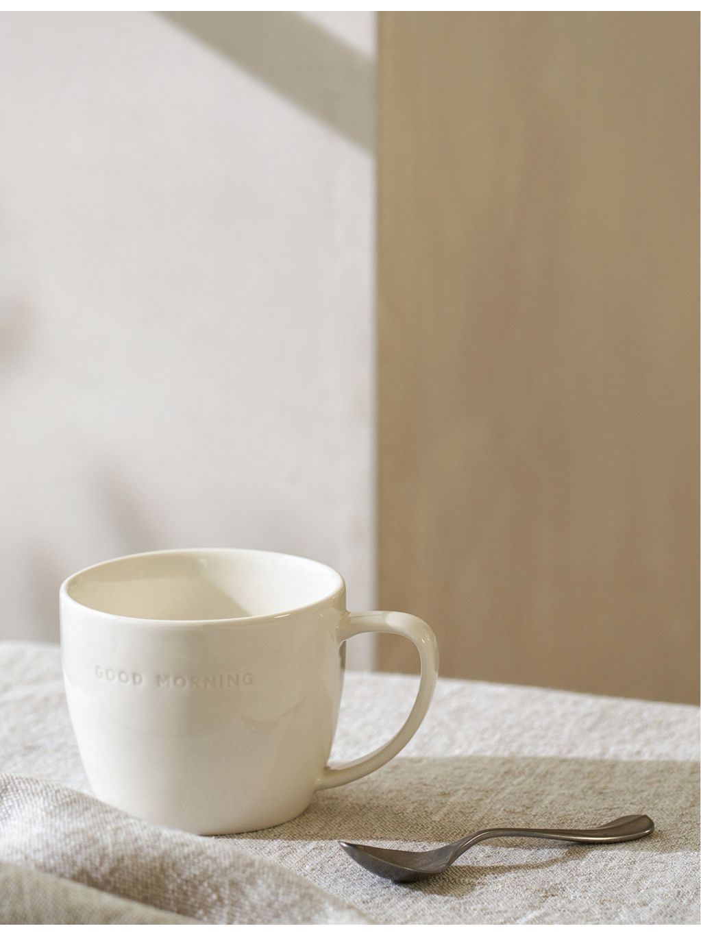 The White Company Good Morning porcelain mug 8.5cm - British product