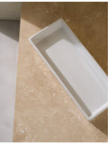 The White Company Morston stoneware tray 10cm x 24cm - British product