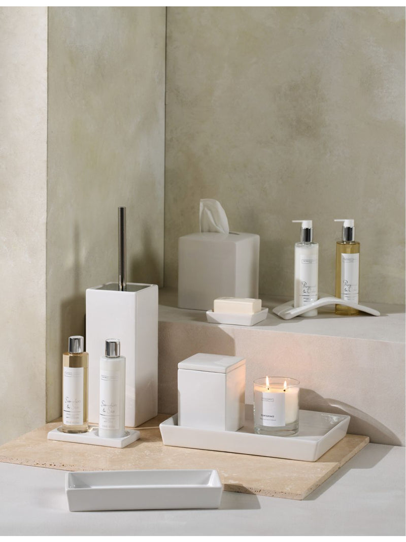 The White Company Morston stoneware tray 10cm x 24cm - British product