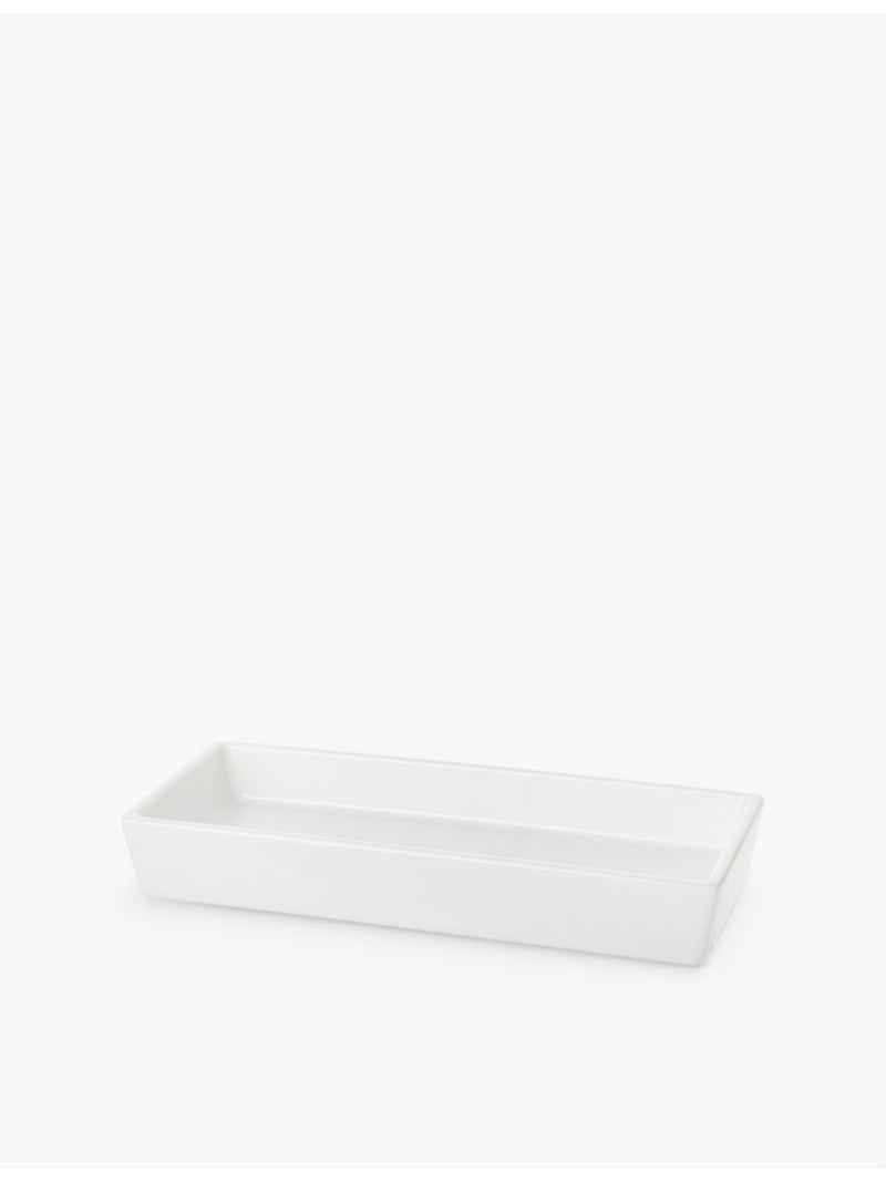 The White Company Morston stoneware tray 10cm x 24cm - British product