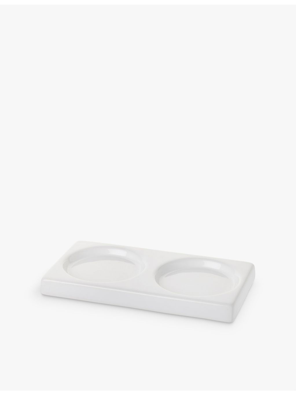 The White Company stoneware bottle holder tray 15cm - British product
