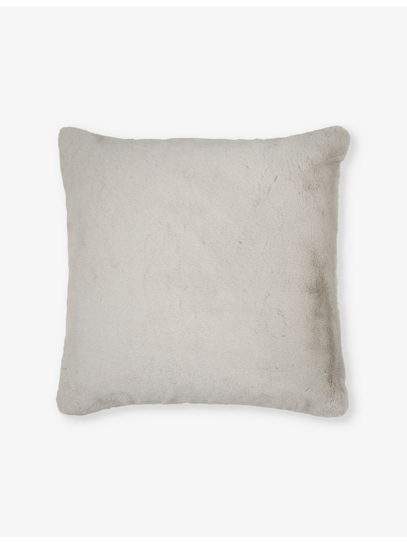 The White Company faux-fur square cushion 60cm, imported from the UK