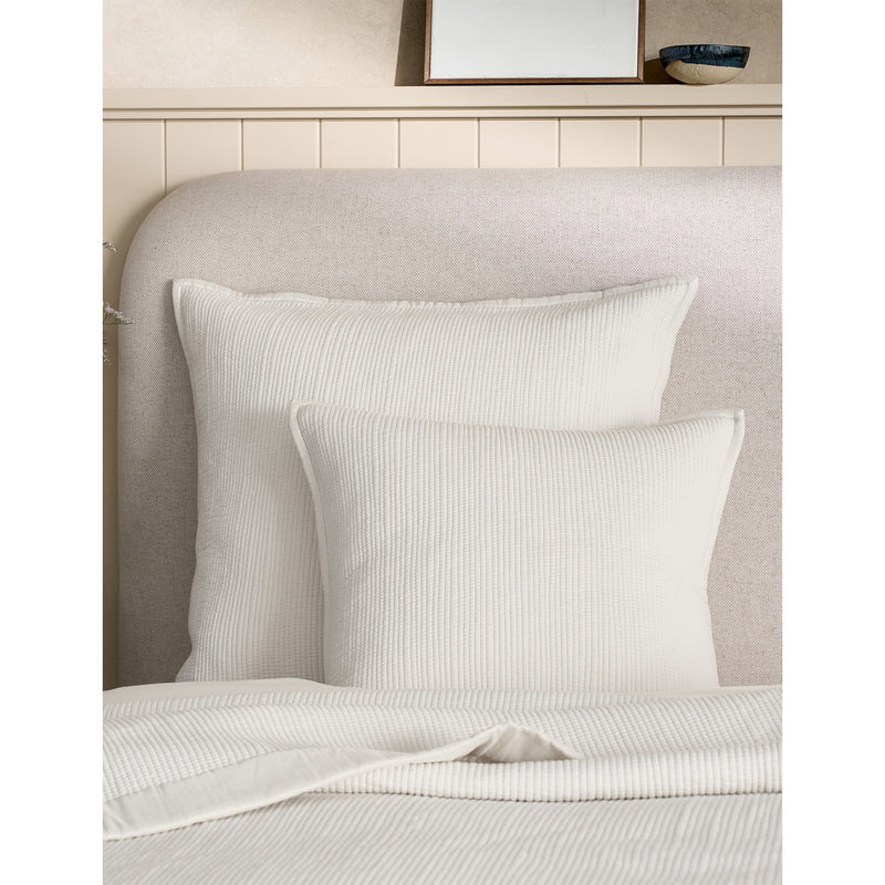 The White Company Belgravia large cotton cushion 60cm - British product