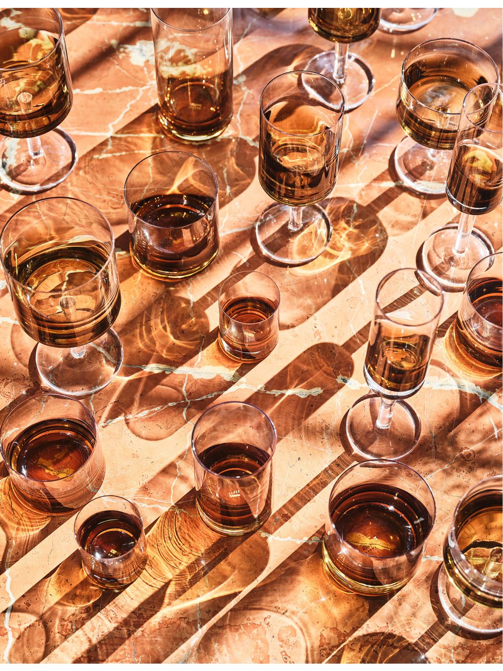Kelly Wearstler Zuma glass tumblers set of four - British product