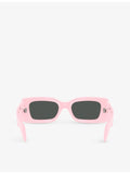 Versace rectangle-frame acetate sunglasses - British product