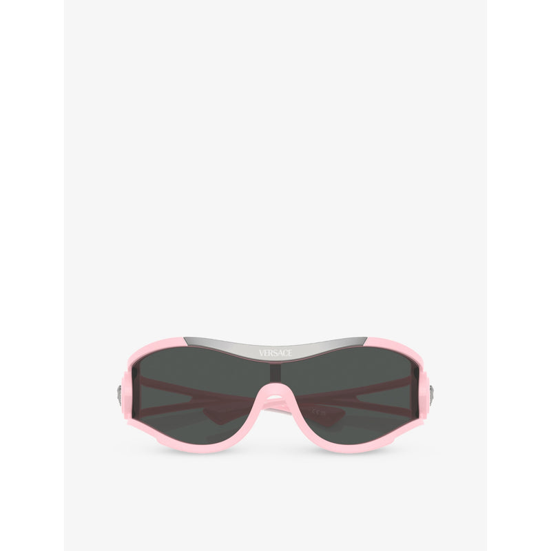 Versace VE4475 shield-frame acetate sunglasses (British brand)
