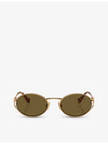 Miu Miu MU 52YS metal sunglasses with tortoiseshell round frame, UK version