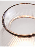 The White Company ribbed candle holder with tray 17.6cm - British product