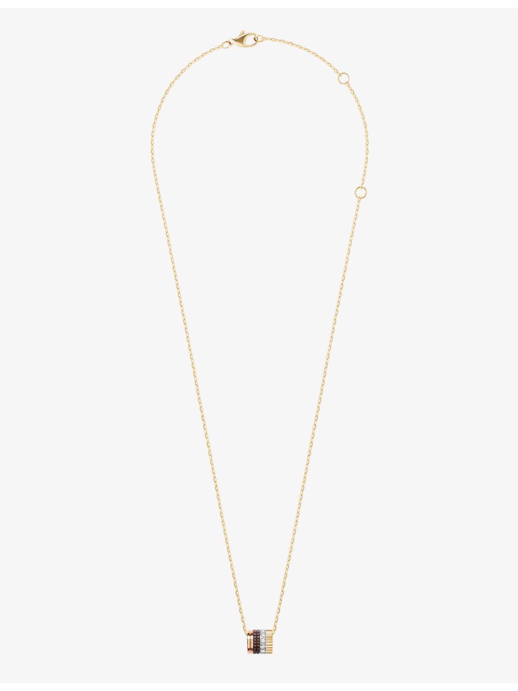 Boucheron Quatre Classique 18ct gold diamond pendant necklace, imported from the UK