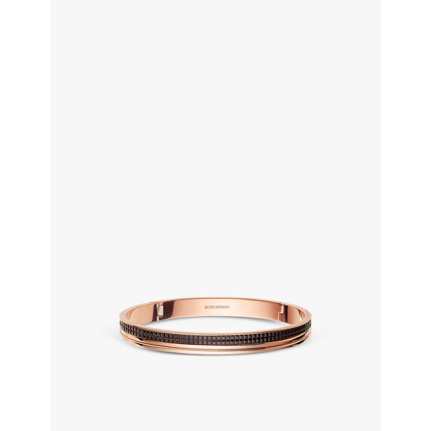 Boucheron Quatre Classique PVD-coated 18ct pink gold bangle (British brand)