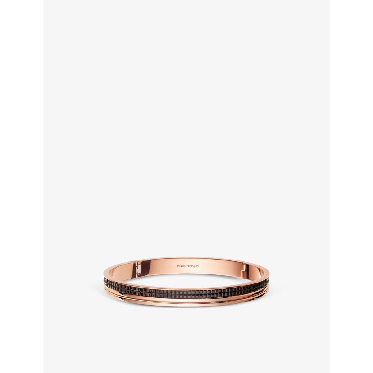 Quatre Classique PVD-coated 18ct pink-gold bangle - 16cm