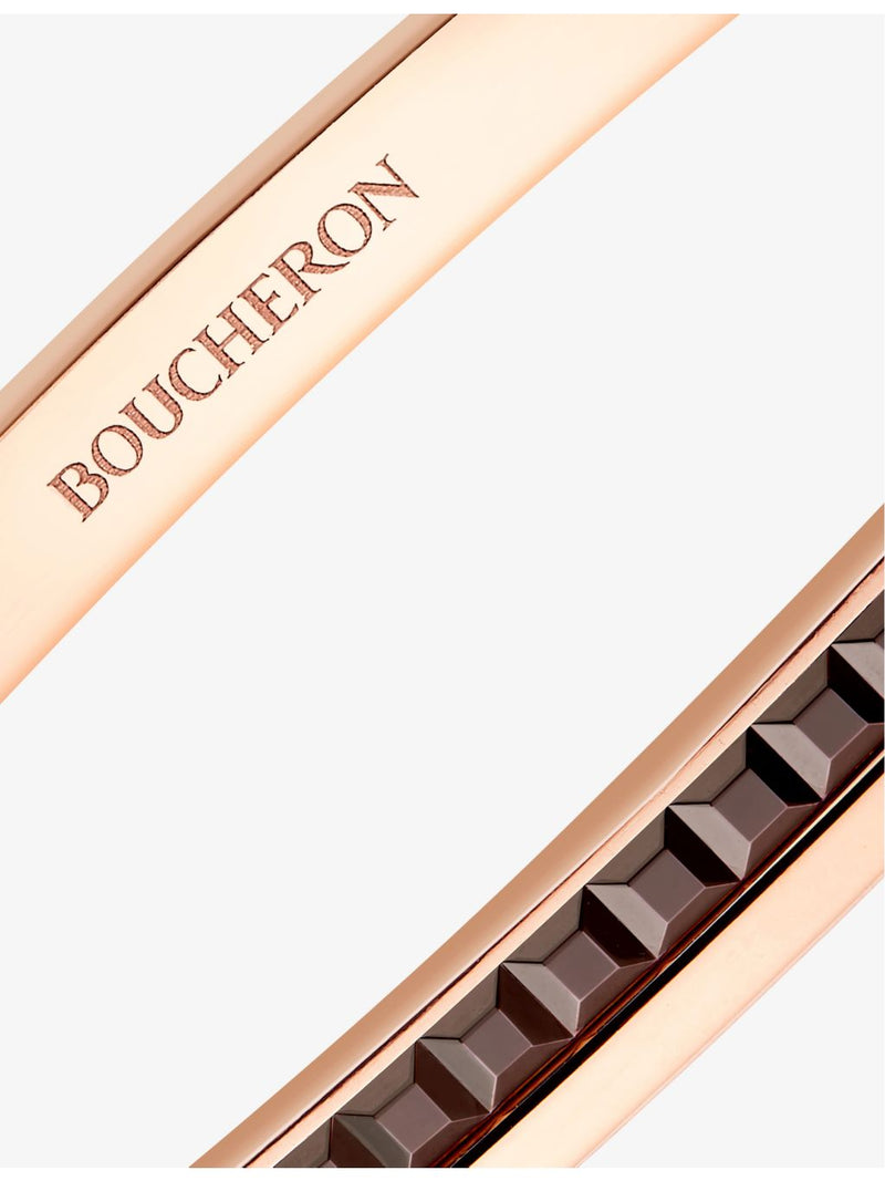 Boucheron Quatre Classique pink gold bangle 6.7mm (British brand)