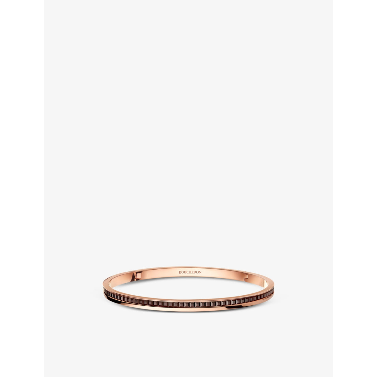 Quatre Classique PVD-coated 18ct pink-gold bangle - 16cm
