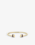 Boucheron Quatre Classique PVD-coated 18ct Yellow, White and Pink Gold 0.23ct Brilliant-cut Diamond Bracelet