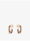 Boucheron Quatre Classique hoop earrings 18ct yellow pink gold - British product