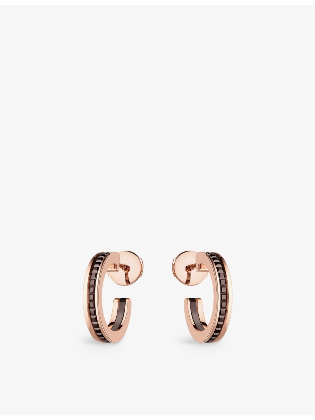 Boucheron Quatre Classique hoop earrings 18ct yellow pink gold - British product