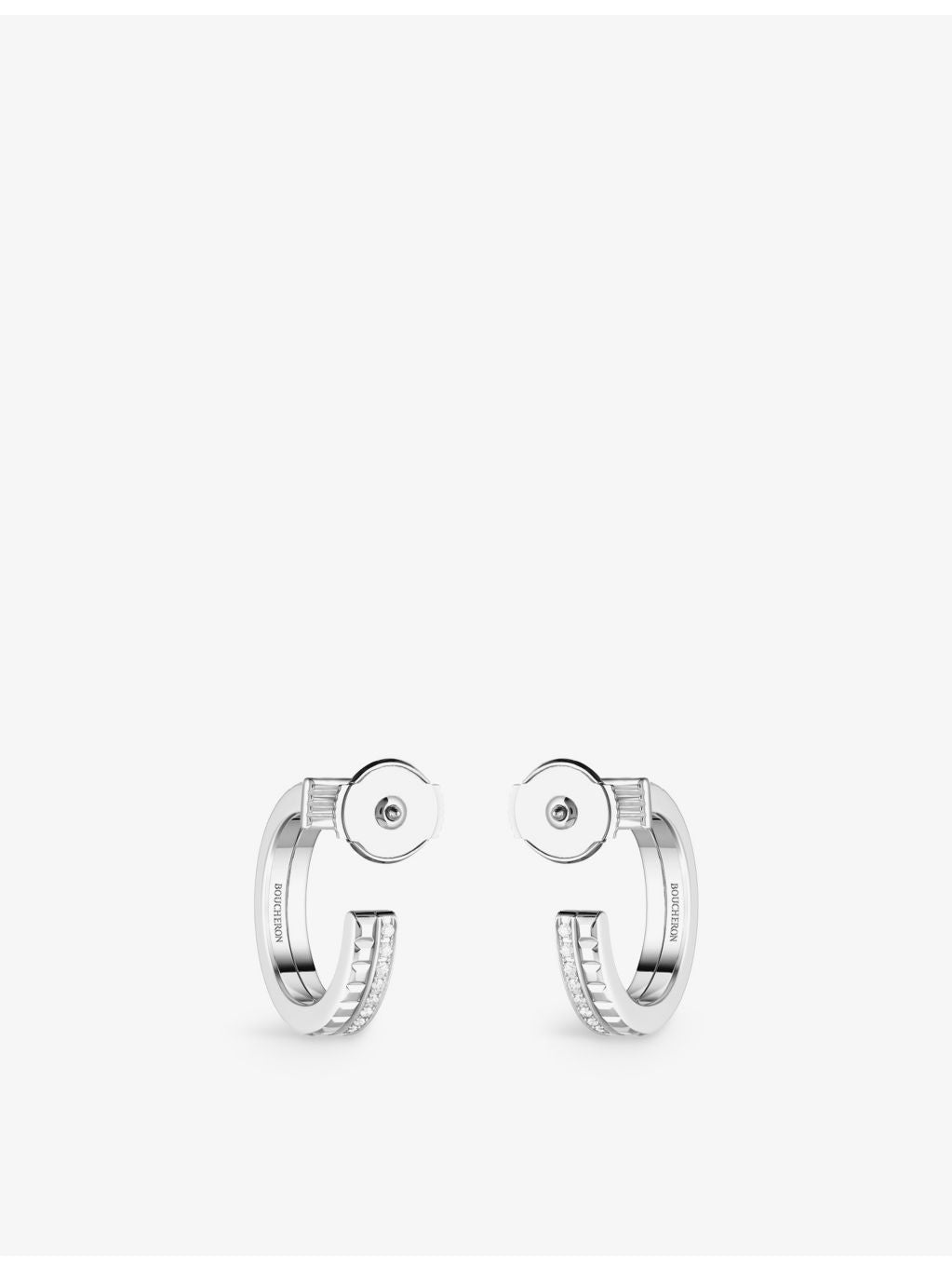 Boucheron Quatre Radiant diamond hoop earrings 0.24ct - British product
