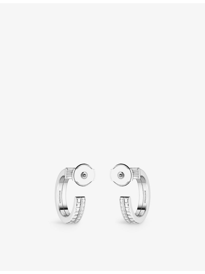 Boucheron Quatre Radiant diamond hoop earrings 0.24ct - British product